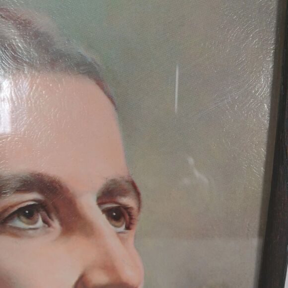 Vintage Peter Bianchi Jesus Christ Head Litho Print Religious Art USA 11 x14 - Picture 3 of 12